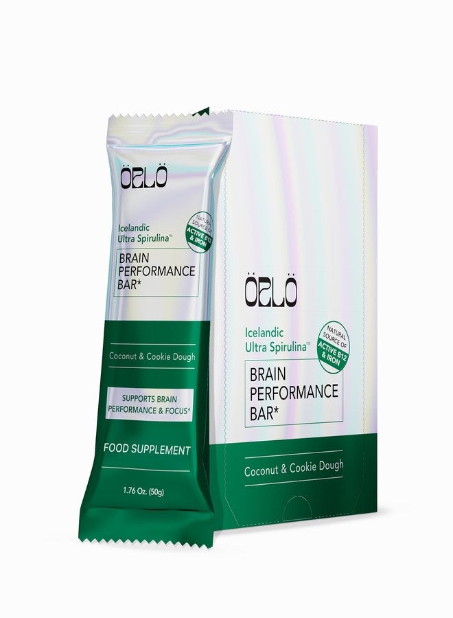 ORLO BRAIN PERFORMANCE BAR – Vegan Protein Bars for Brain & Energy Support – Focus & Memory, Pre & Post Workout Recovery – Gluten Free Snack with L-Theanine, Lions Mane, Spirulina & More (12 Bars) - Image 1